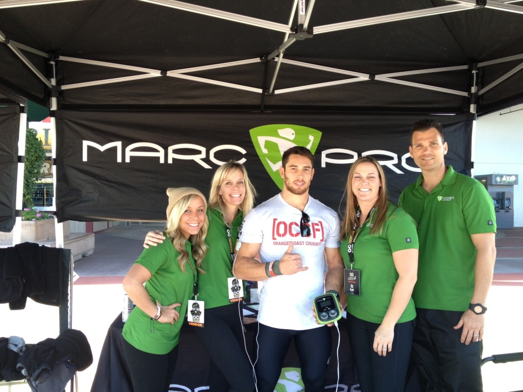Kenneth Leverich with the Marc Pro crew. Kenny Leverich of Orange Coast CrossFit