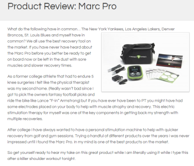 Marc Pro Review
