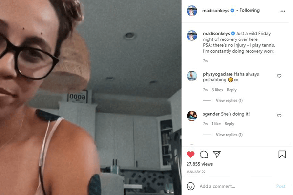 madison keys tennis recovery