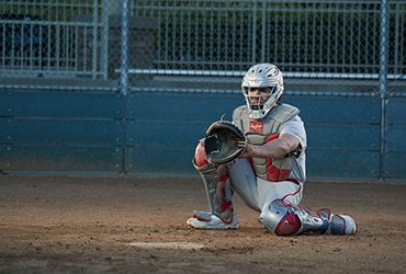 baseball catcher recovery
